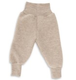 Engel Natur Engel Natur Baby Broek met tailleband Wol Fleece - Zand melange (087E)