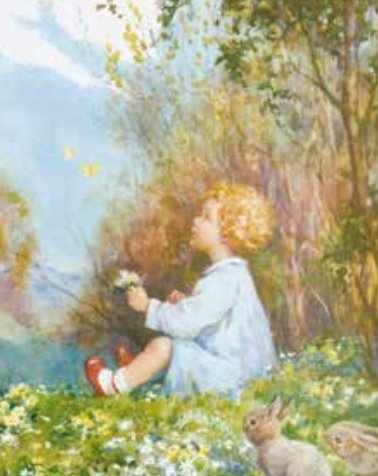 Poster Margaret Tarrant Spring Butterflies