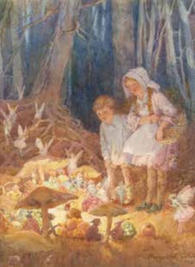 Poster Margaret Tarrant The Fairies' Market MWT 330