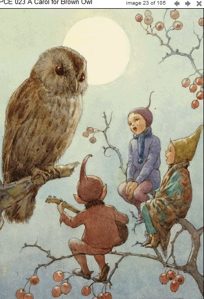 Margaret Tarrant, A Carol for Brown Owl PCE 023