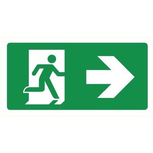 Pikt-o-Norm Pictogram nooduitgang rechts