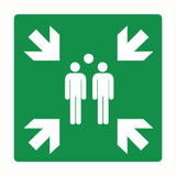 Pictogram verzamelplaats PVC