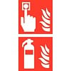 Pikt-o-Norm Veiligheidspictogram combi brandmelder brandblusser