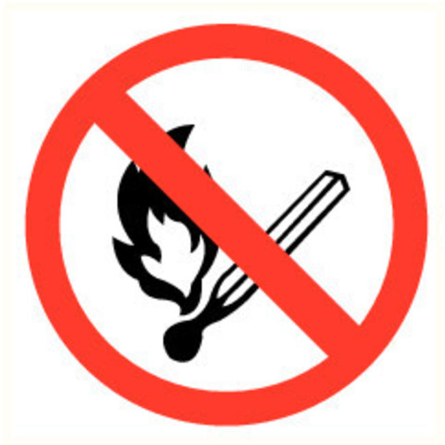 Pikt-o-Norm Pictogram verboden vuur te maken