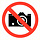 Pikt-o-Norm Pictogram verboden te fotograferen
