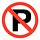 Pikt-o-Norm Veiligheidspictogram verboden te parkeren