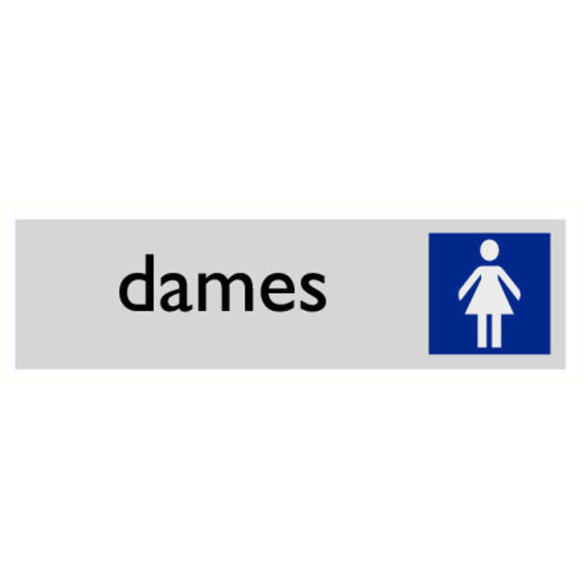 Pikt-o-Norm Pictogram tekst toilet dames