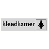 Pictogram tekst kleedkamer dames