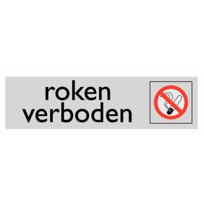 Pikt-o-Norm Pictogram tekst roken verboden