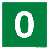 Pictogram verdieping -3 tot en met 18 PVC 15cm x 15cm