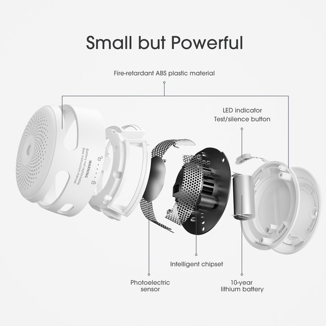 X-sense X-Sense XS01-W draadloos koppelbare rookmelder (10 jaar)