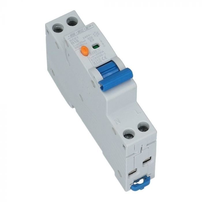 Aardlek Automaat B 30mA (1 fase) 16/20/25 Ampere