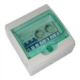 PV Verdeler met 2 x stopcontact (b.v.b. splitsen wasmachinegroep)