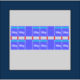 Blubase Connect Montageset - Voor 8 panelen Portrait