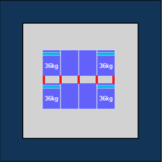 Blubase Connect Montageset - Voor 4  panelen Portrait