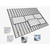 6 Panelen Landscape - Clickfit Evo Staaldak Grijs