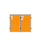2 Panelen Portrait - Clickfit Evo Zwart Montageset zonnepanelen voor pannendak