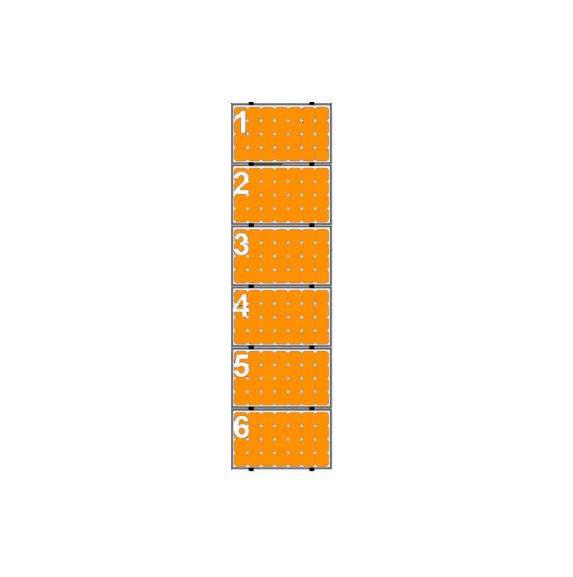 6 Panelen Landscape - Clickfit Evo Grijs Montageset zonnepanelen voor pannendak