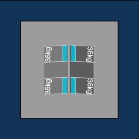 Blubase Connect Montageset - Voor 6 panelen Portrait Oost-West