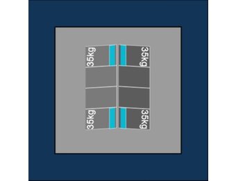 Blubase Connect Montageset - Voor 8 panelen Oost-West