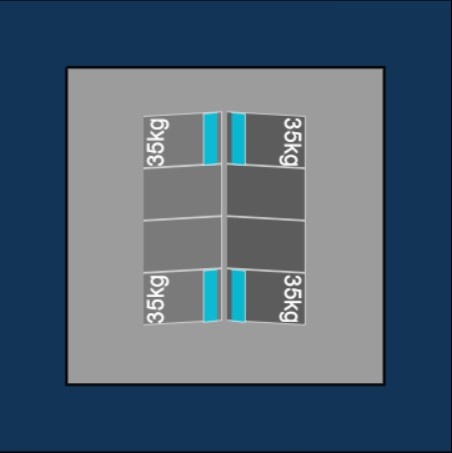 Blubase Connect Montageset - Voor 8 panelen Portrait Oost-West