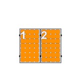 2 Panelen Portrait - Clickfit Evo Staaldak Zwart