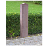 Houten montagepaal van Azobé