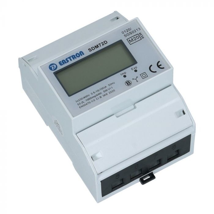 kWh meter 3 fase 10/100A MID Factureerbaar