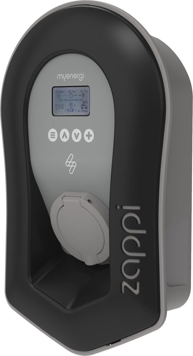 Zappi V2.1 Antraciet of Wit | Socket | 3 fase