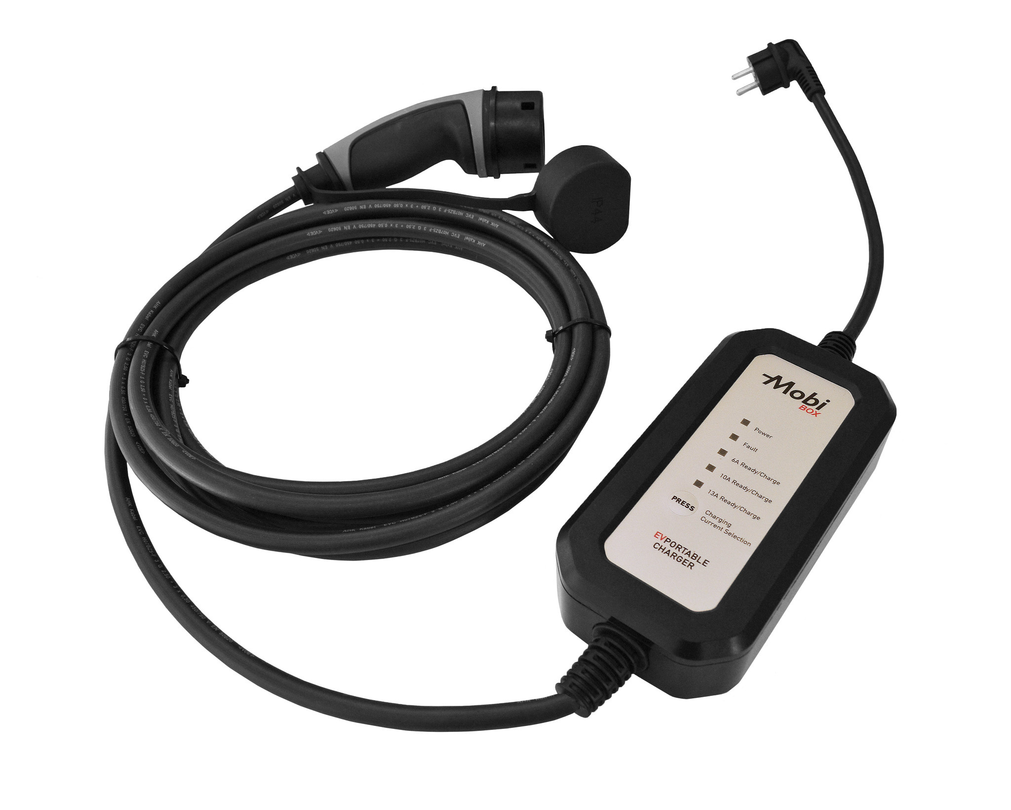 EV Mobi Box 13A/1F T2-Schuko - 5m + DC protection