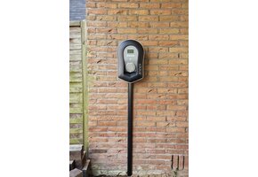 Zwarte aluminium kabelgoot