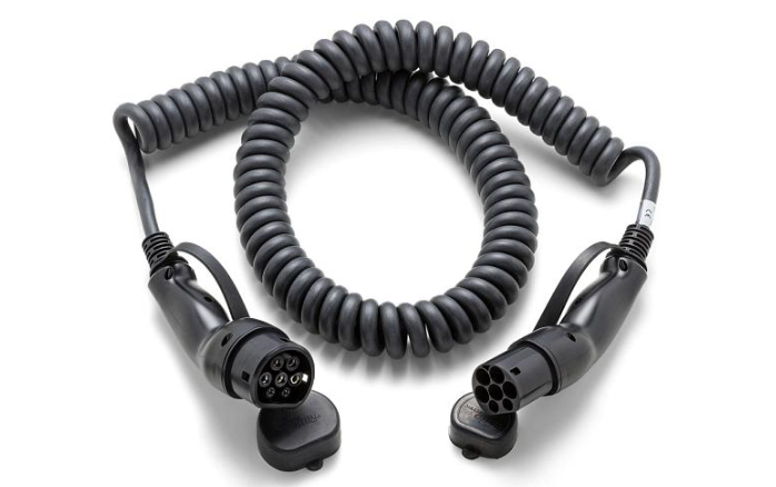 Ratio Laadkabel T2-T2 11kW 4m spiraal E-line