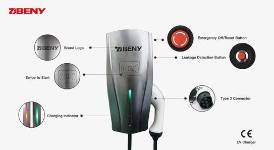 Beny 7.4kW 1PH EV-Charger (BCP-A2N-L)