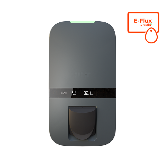 Peblar Business Laadpaal Incl. e-flux sim (C-PEB-LP-B-S-eflux)