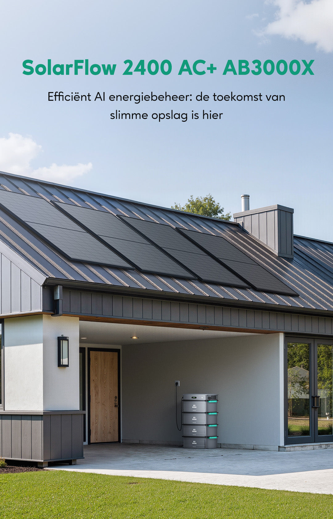 Zendure SolarFlow 2400AC thuisbatterij 2.9 kWh