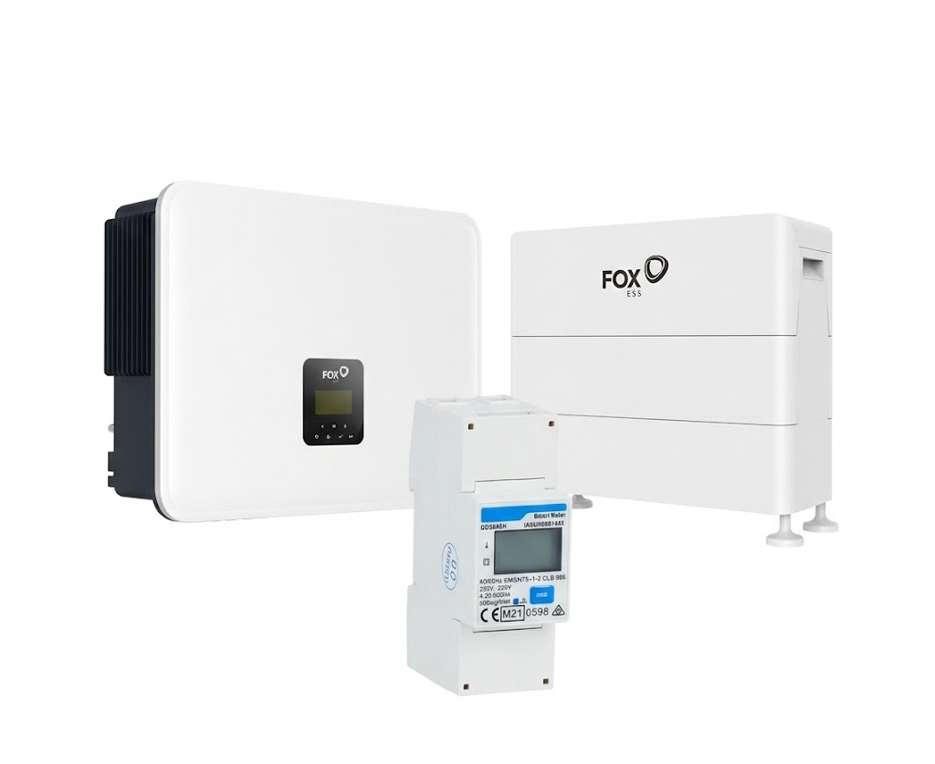 FoxESS H3-9.9 Smart 3 fase omvormer + FoxESS EQ4800 14.4 kWh batterij