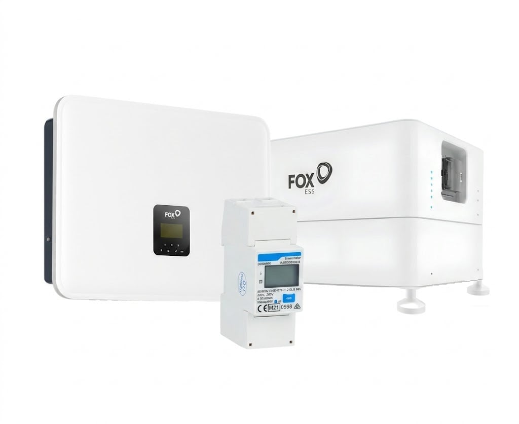 FoxESS H3-9.9 Smart 3 fase omvormer + FoxESS EQ4800 9.6 kWh batterij