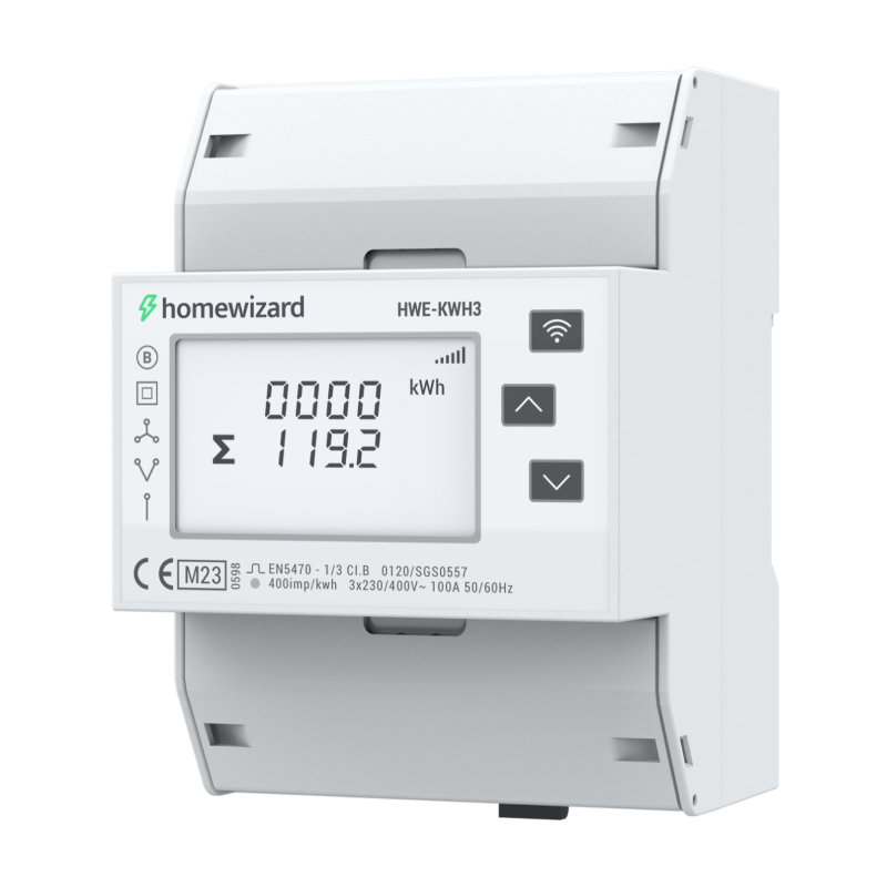 HomeWizard Wi-Fi kWh Meter 3-fase MID (HWE-KWH3)