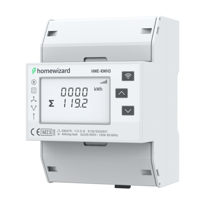 HomeWizard Wi-Fi kWh Meter 3-fase MID (HWE-KWH3)