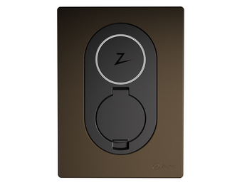 Zaptec Go & Go2 Voorzijde kap Wood Brown