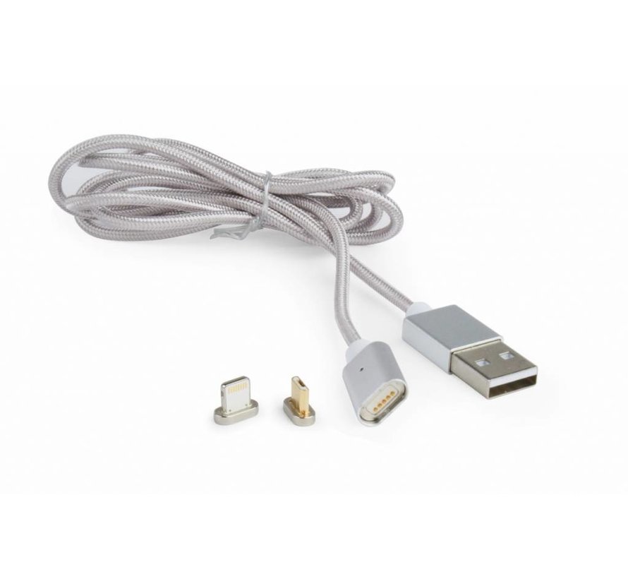 hoekpunt Opsommen Subtropisch Lightning en Micro USB oplaadkabel Magnetische stekker - Tabletsolution