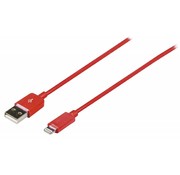 2 meter USB lightning sync & charge-kabel Rood