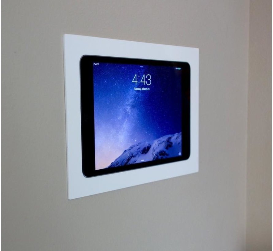 iPad  10.2  inbouw wandhouder  -Mat Wit