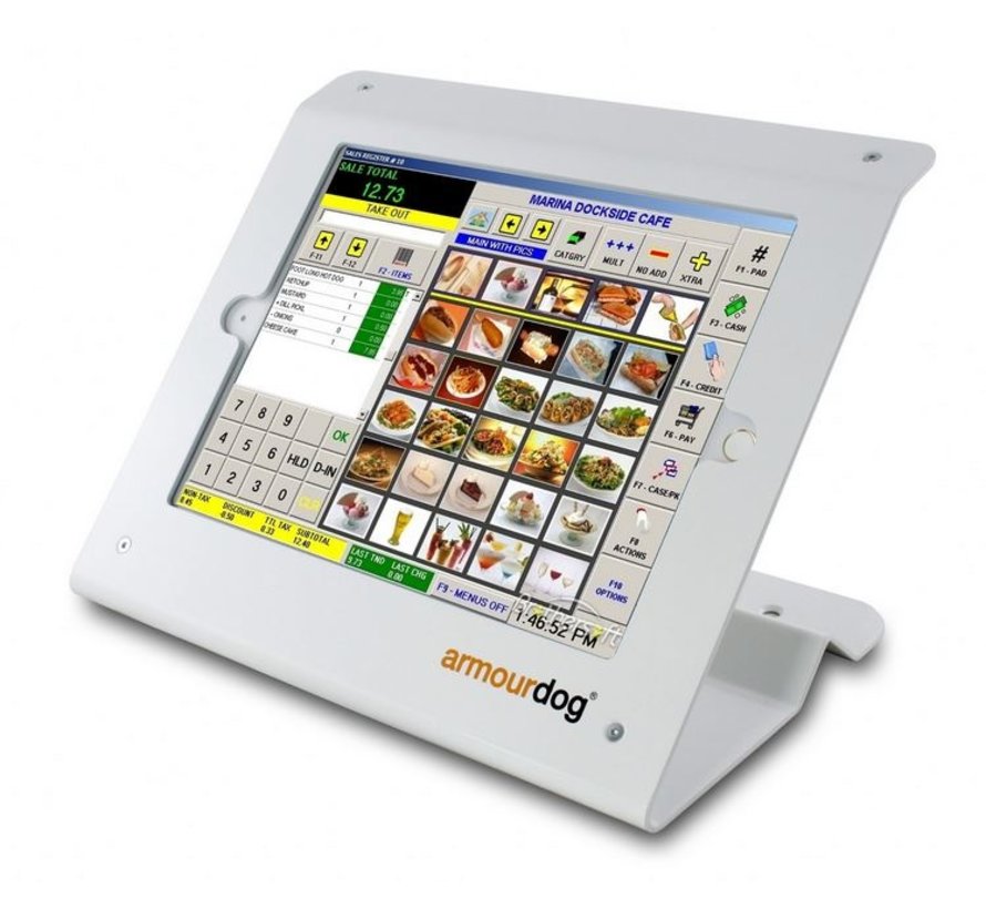 Armourdog® secure tablet POS kiosk voor iPad 10.2 - Wit