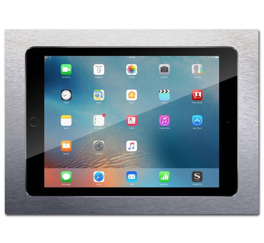 iPad  10.2  inbouw wandhouder  -Brushed 'Stainless Steel'