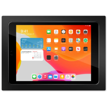 SimpliDock iPad 10.2  inbouw wandhouder Zwart