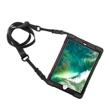 Armourdog Rugged case met handstrap en schouderband voor  iPad 2017/18 9.7