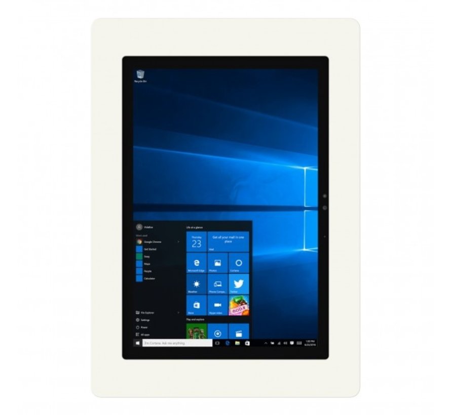 On-Wall wandhouder Microsoft Surface Pro7, 6, 5 & 4  - Wit