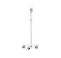 Rolling VESA Medical Floor Stand White