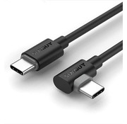 Haakse USB-C naar USB-C kabel oplaadkabel , 40 cm